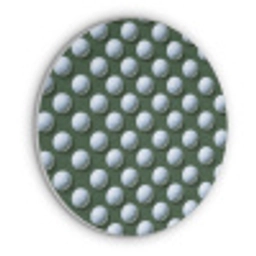 Ballen - Golf - Groen Akoestische PET Vilt - Rond klein 838 -3d