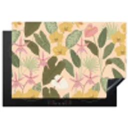 Patroon - Bloemen - Kleurrijk Inductie beschermer vinyl 3mm klein -3d