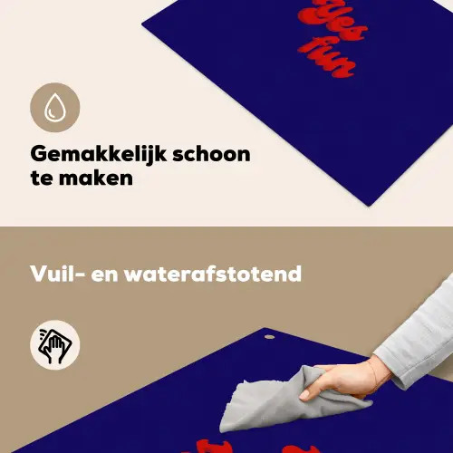 Blauw - Rood - Yes fun - 3D Inductie beschemer met haakjes klein -ky-schoon-nl