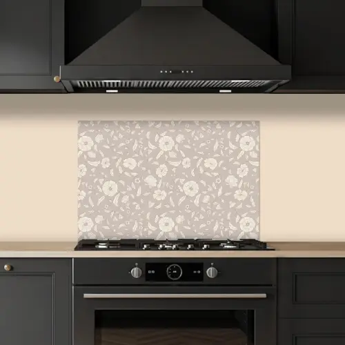 Bloemen - Blaadjes - Patroon keuken achterwand spatscherm klein 900 -sfeer1