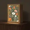 Bloemen - Illustratie - Groen Light Box met kabel (Tafellamp) klein -z3d_website