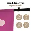 Girl power - Wolk - Roze Wandkleed katoen klein -sfeer2