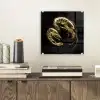 Garnalen - Zwart - Goud - Dieren plexiglas 5mm klein -sfeer1