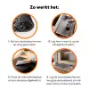 Spat - Waterverf - Wit Inductie beschermer vinyl 3mm klein 276 -zzzzzzz-td-werking