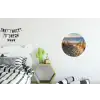 Strand - Zee - Nederland - Duinen - Zon Wandcirkel aluminium klein -kinderkamer