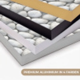 Steentjes - Grijs - Ovaal Textielframe zwart klein 947 -USP_kleurenDE