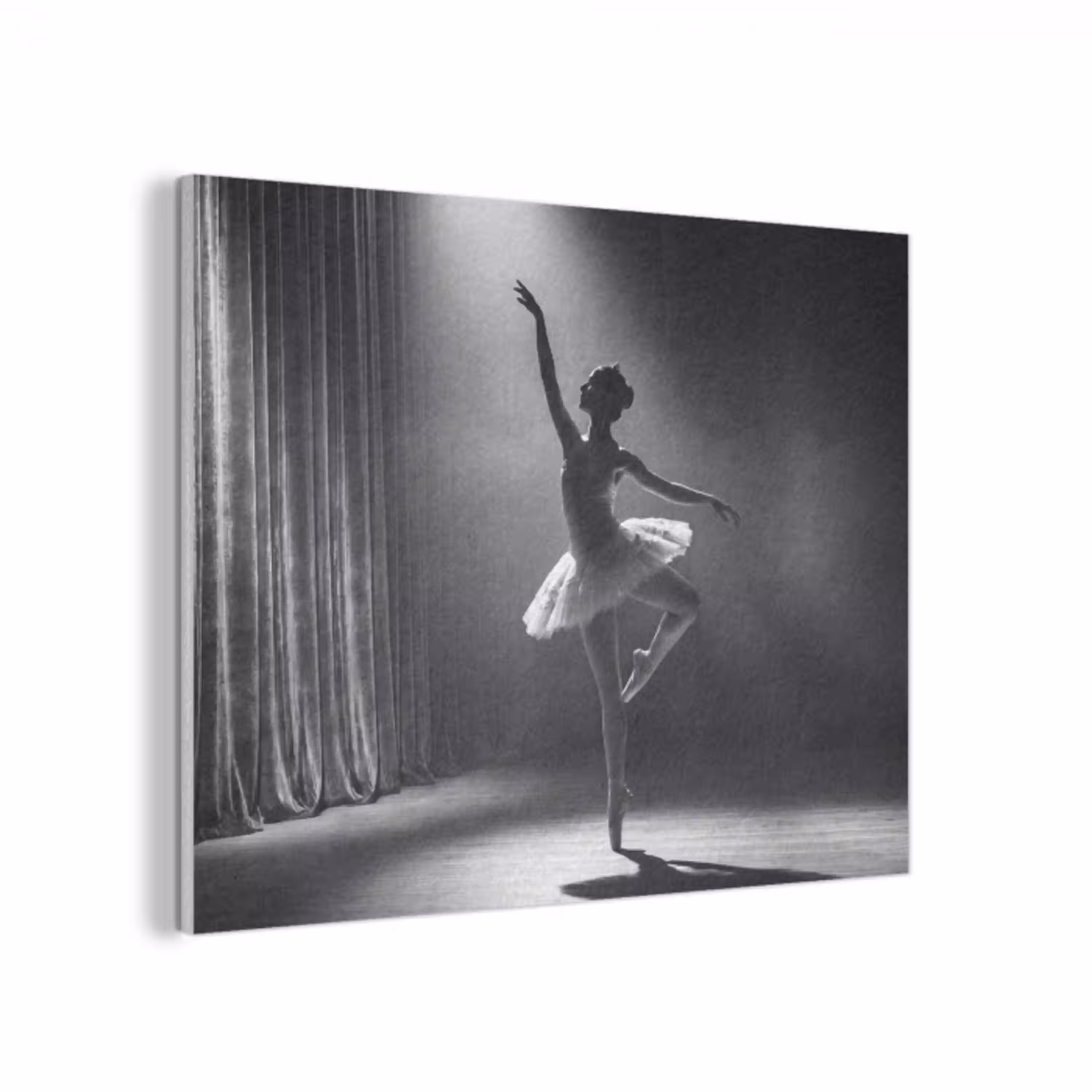 Danser - Podium - Zwart-wit - Kunst - Klassiek PET vilt klein -3d