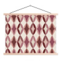 Ovaal - Textuur - Roze textielposter latten blank klein 122 -3d