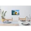 Badeend - Stoer - Golven Muursticker klein -eettafel