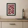 Sushi - Rood - Japandi - Decoratie KitchenYeah - Keuken - Fotolijst klein -sfeer2