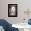 Doorkijk - Rozen - Vintage - Bloemen fotolijst zwart zonder passe partout klein -sfeer4