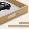 Hond - Zwart - Wijnglas - Zonnebril Dienblad Rechthoek middel -USP_HandgreepNL