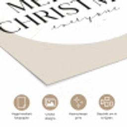 Christmas - Kerstballen - Japandi - Witte kerstballen poster papier klein -closeup_NL