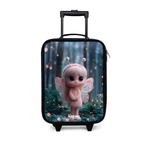 Fairy - Bos - Glitters Kinderkoffer - Zwart klein -3d
