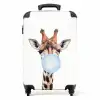 Kauwende Kobus blauw NBS - Handbagage koffer - Unisex middel -productfoto_recht