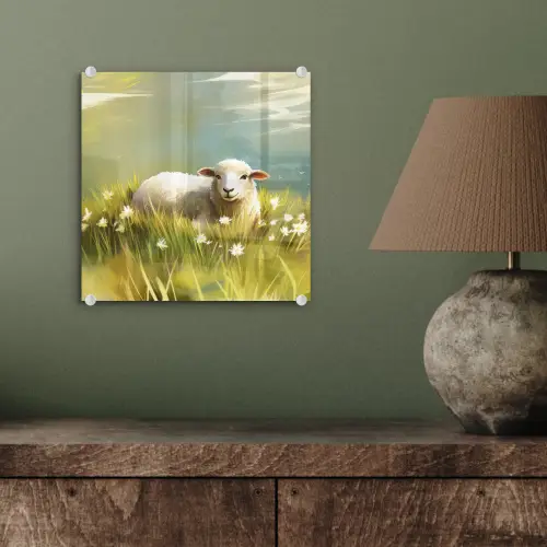 Schaap - Weide - Groen plexiglas 5mm klein -sfeer3