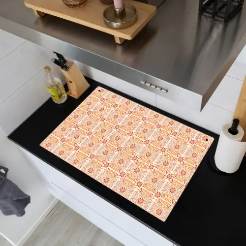 Patroon - Retro - Kleur Inductie beschemer met haakjes klein 777 -sfeer1