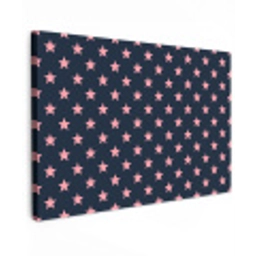 Patroon - Sterren - Roze canvas 2cm klein 34 -z3d