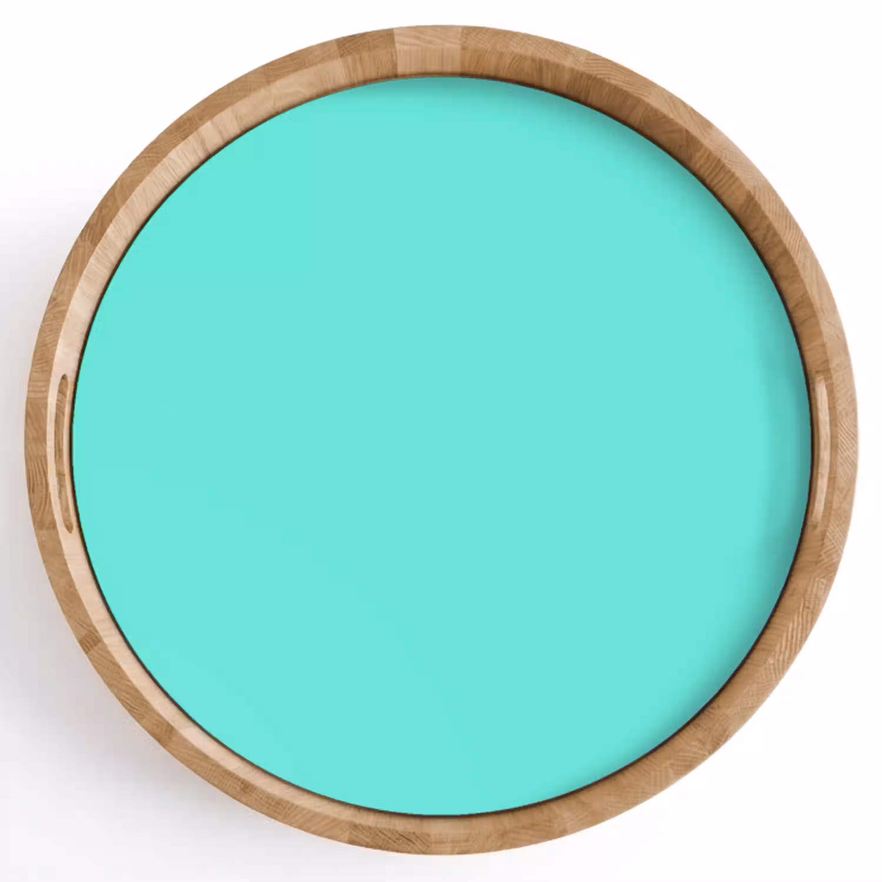 Electric - Cyan - Turkoois Dienblad Rond middel 914 -z3d_shopping