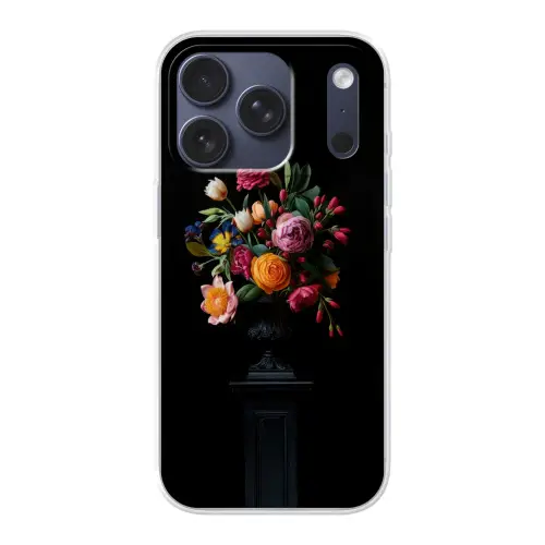 Boeket - Romantisch - Kleurrijk Telefoonhoesje iPhone 17 Pro klein -3d