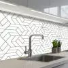 Design - Geometrie - Patroon keuken achterwand 2 middel 871 -3d_schuin