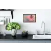Doorkijk - Strand - Palmboom - Tropisch Muursticker klein -keuken