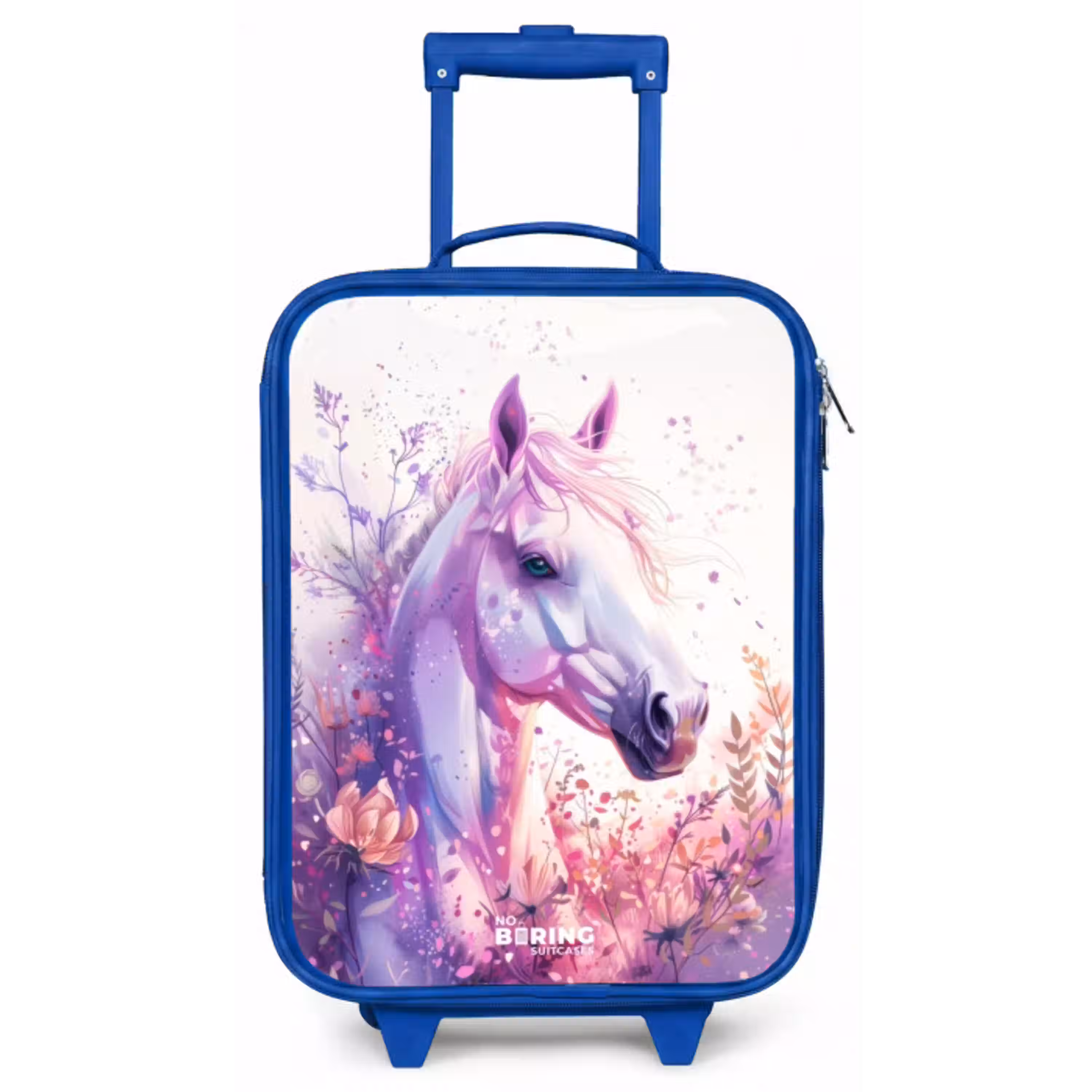 Parelachtige Pony Kinderkoffer - Blauw klein -zz3dotto