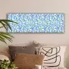 Mint - Blauw - Lijnen - Abstract canvas 2cm klein 828 -sfeer1
