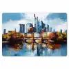 Bomen Frankfurt- Stad - Skyline - Brug Placemat vinyl groot -zzsfeer1_Kitchenyeah-website