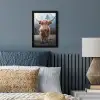 Schotse hooglander - Koe - Dieren - Berg - Natuur fotolijst zwart zonder passe partout klein -sfeer3