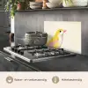 Vogel - Minimalistisch - Geel keuken achterwand spatscherm klein -usp_NL