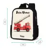 Brandweerwagen - Getekend - Rood Rugzak - Zwart middel -productfoto_formaten
