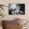 Wijn - Cowboylaarzen - Raamlicht - Wit canvas 2cm klein -sfeer1