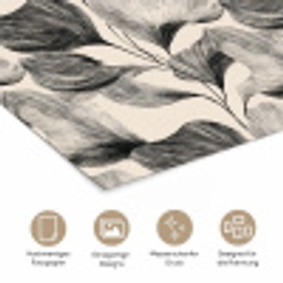 Botanisch - Bladeren - Zwart poster papier klein 62 -tcloseup_DE