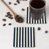 Verticale strepen - Blauw - Crème onderzetter kurk middel 366 -sfeer2