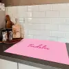 Toedeloe - Roze - Minimalistisch Inductie beschermer vinyl 3mm klein -sfeer3