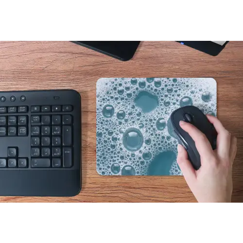 Schuim - Water - Textuur muismat rubber klein -toetsenbord