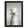 Hond - Wit - Kok KitchenYeah - Keuken - Fotolijst klein -3d