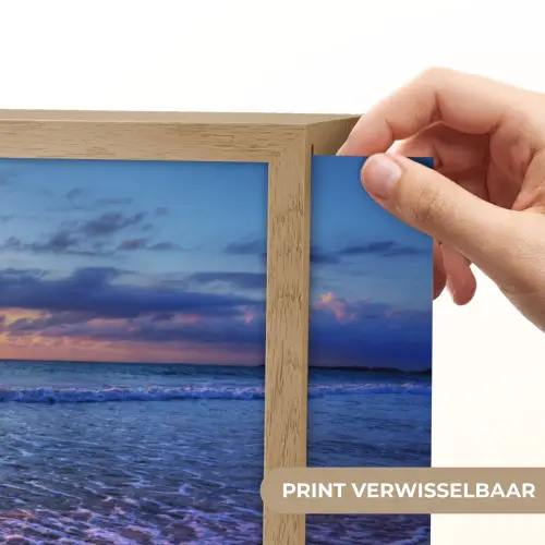 Zee - Strand - Zonsondergang - Wolken - Horizon Light Box met batterij (Wandlamp) middel -USP_websiteprintNL