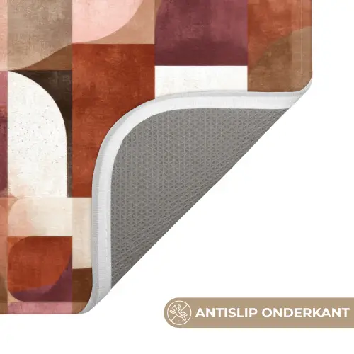 Geometrie - Modern - Retro WCmat klein 1009 -USP_AntislipNL