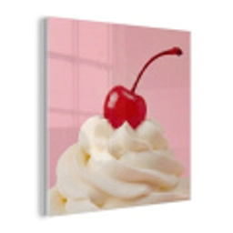 Kers - Slagroom - Roze plexiglas 5mm klein -z3d