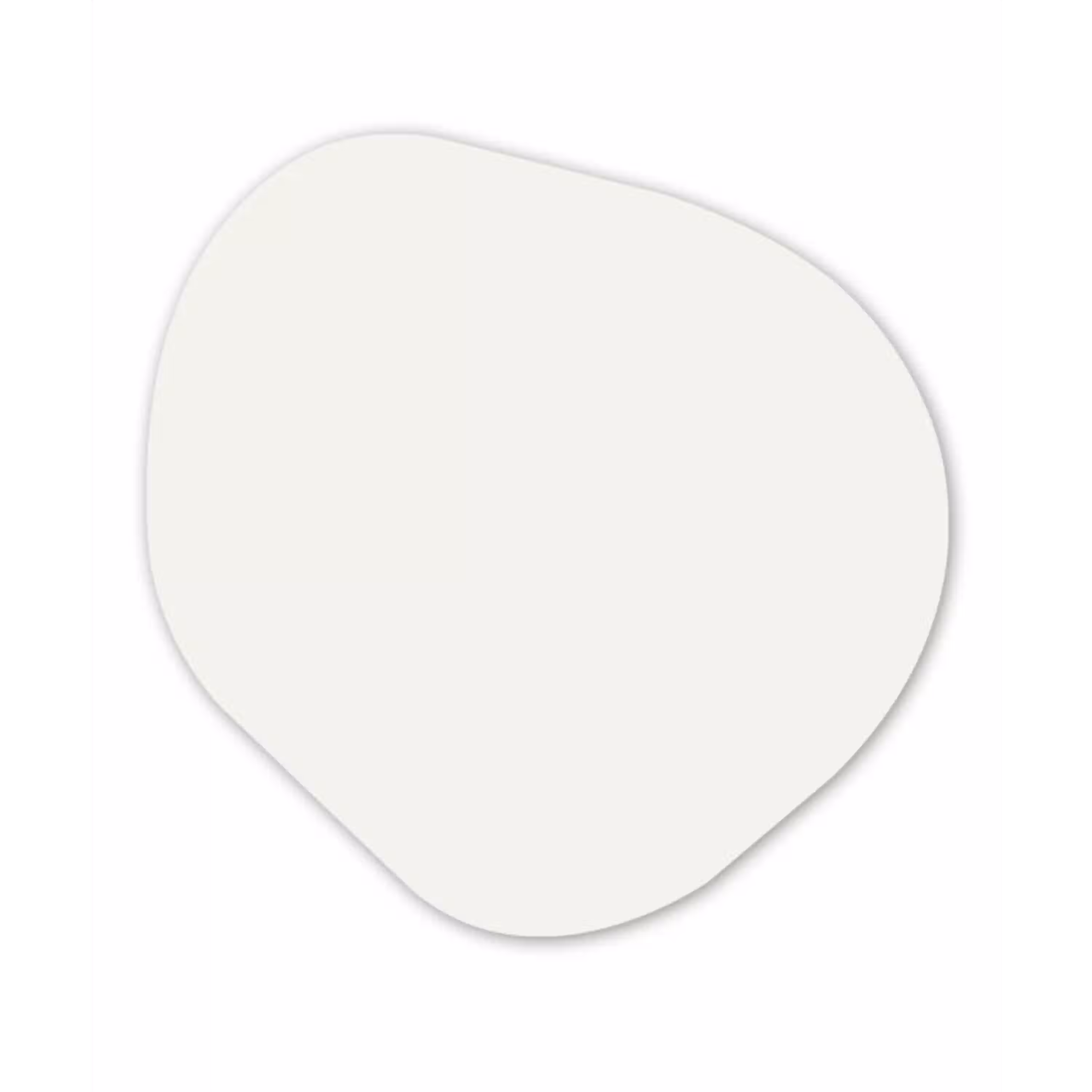 Pure - Alabaster - Wit Wandcirkel Organisch Aluminium middel 851 -3d