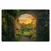 Poort - Planten - Zonsondergang Placemat vinyl groot -zzsfeer1_Kitchenyeah-website