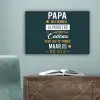 Quotes - Papa - Spreuken - Papa jij hebt ons al canvas 2cm klein -sfeer4