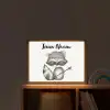 Wasbeer - Dier - Bosdieren Light Box met batterij (Wandlamp kind) middel -sfeer1_kind