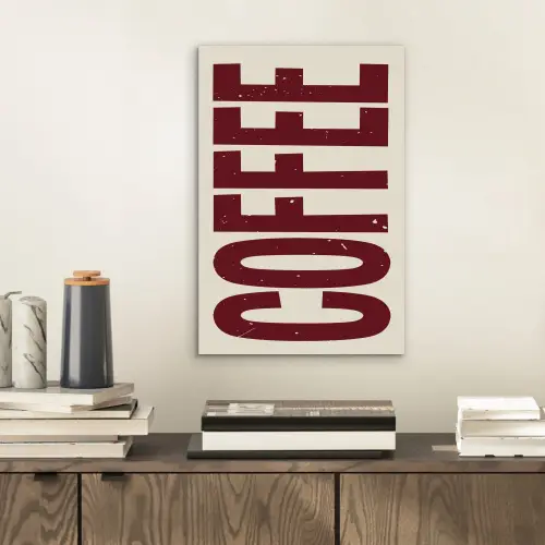 Koffie -Japandi - Rood - Vintage aluminium wit klein -sfeer1