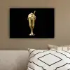 Milkshake - Goud - Drinken - Zwart canvas 2cm klein -sfeer3