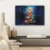 Kerstboom - Kerst - Abstract - Kleurrijk canvas 2cm klein -sfeer6