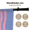Chill - Roze - Blauw - Golvend Wandkleed katoen klein -sfeer2