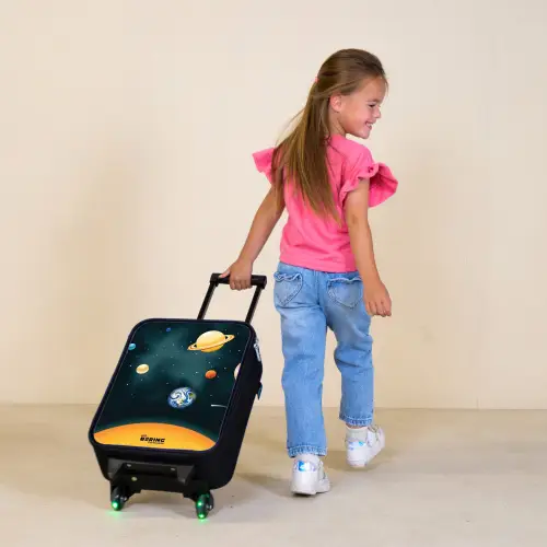 Planeten van het zonnestelsel Kinderkoffer - Zwart klein -sfeer1